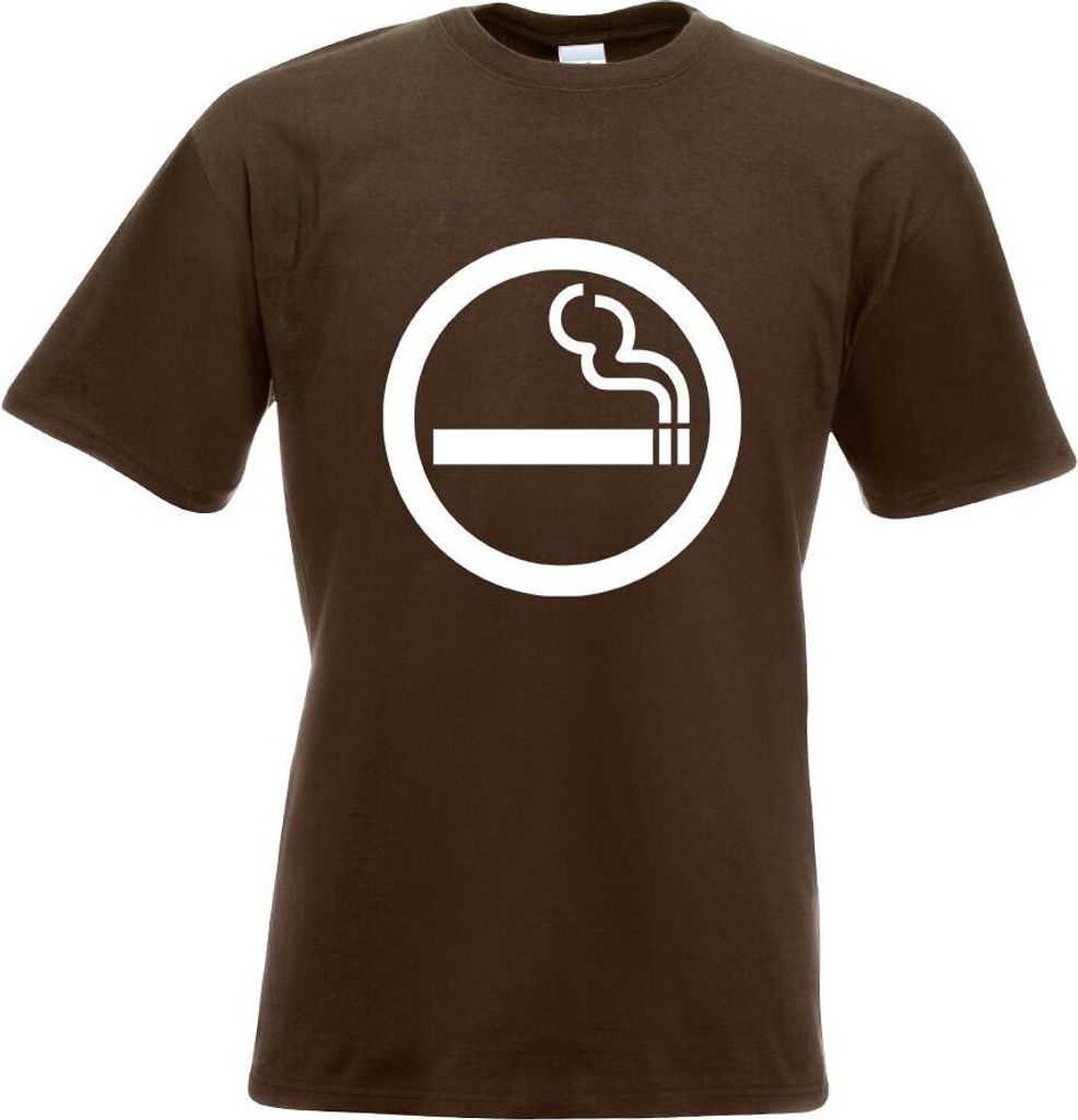 Kiwistar - T-Shirt - Chocolate - Raucher Motiv Bedruckt Funshirt Design Print - mit Motiv Bedruckt - Funshirt Design - Sport - Freizeit - Herren - L