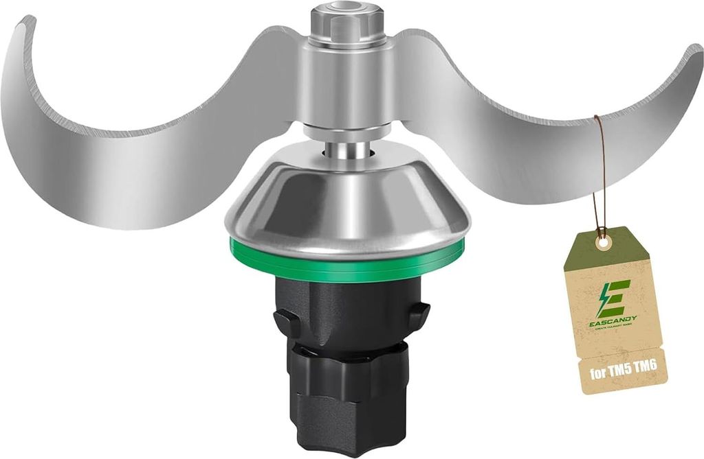 Knetmesser kompatibel mit Thermomix TM5 TM6 TM7 – Edelstahl-Teigmesser für schwere Teige, langlebiges Zubehör für Vorwerk Küchenmaschine