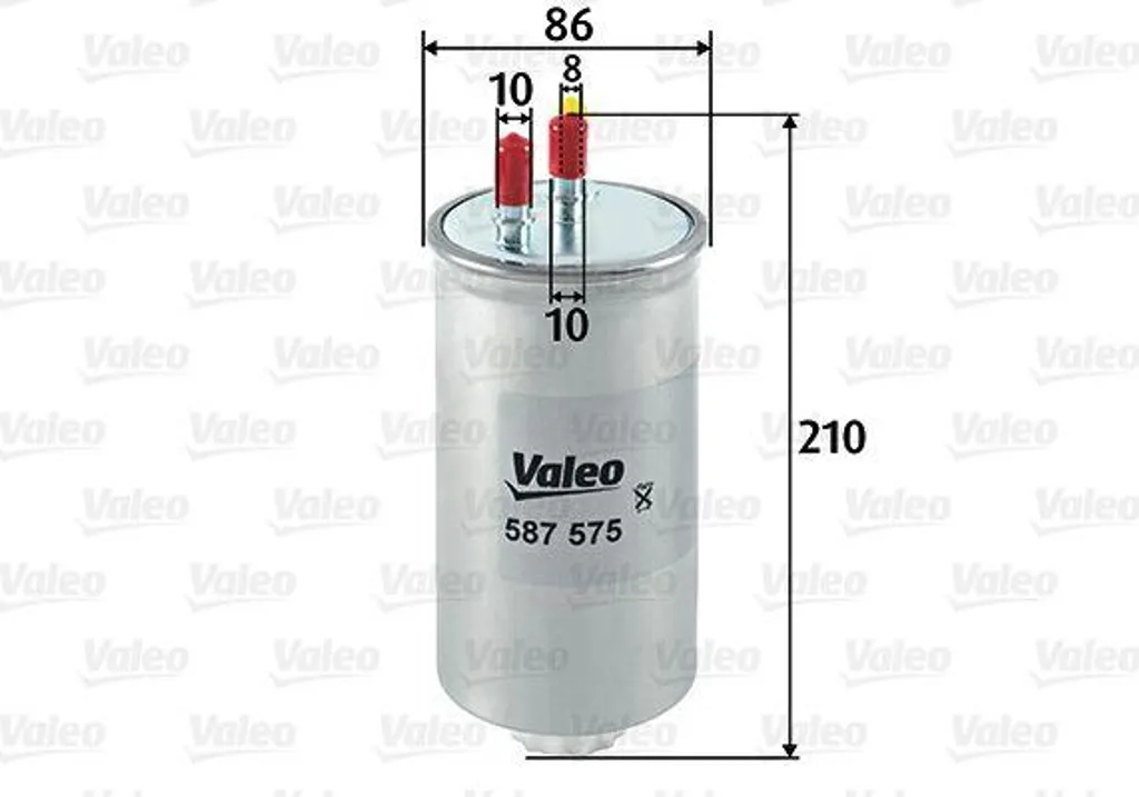 Valeo 587575 Filtre à carburant OE 164000884R pour Duster et Sandero