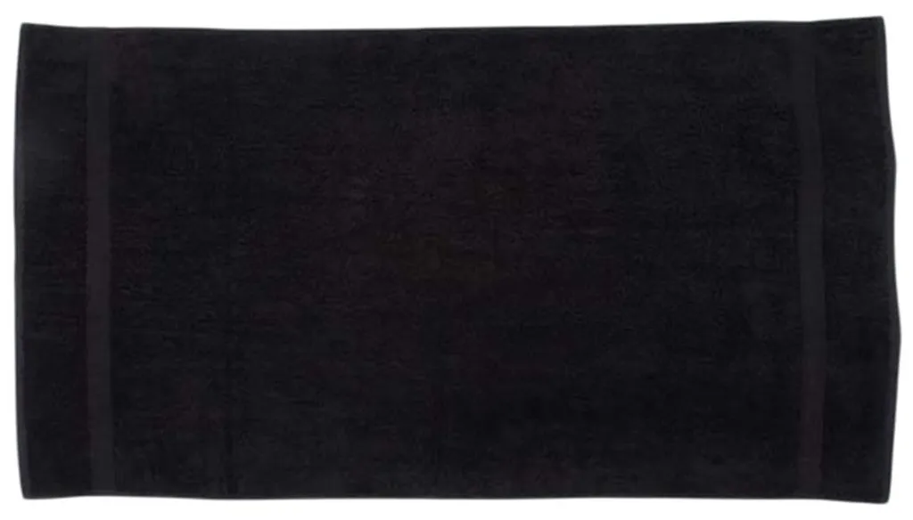Serviette de bain noire LT3819 Towel City fini les serviettes rêches