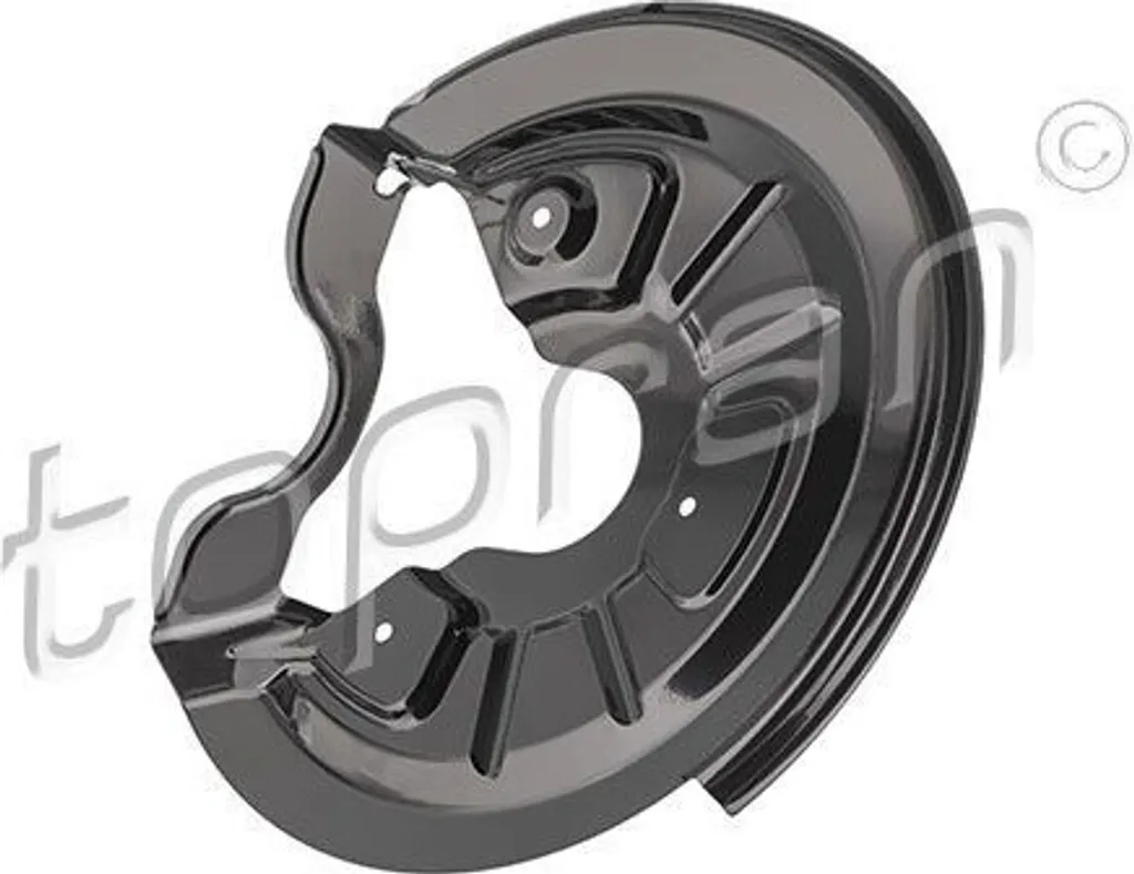 Bouclier de protection disque frein arrière gauche Topran pour VAG