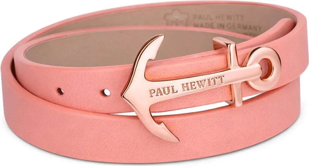 Bracciale Donna Paul Hewitt Ancora in Acciaio e Pelle - Eleganza Nautica