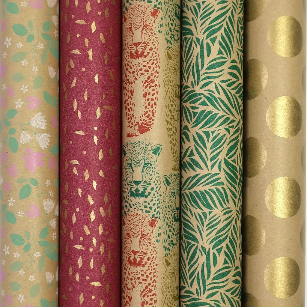 Carta da Regalo CHARLIZE 2m x 70cm - Set 10 Rotoli Alta Qualità