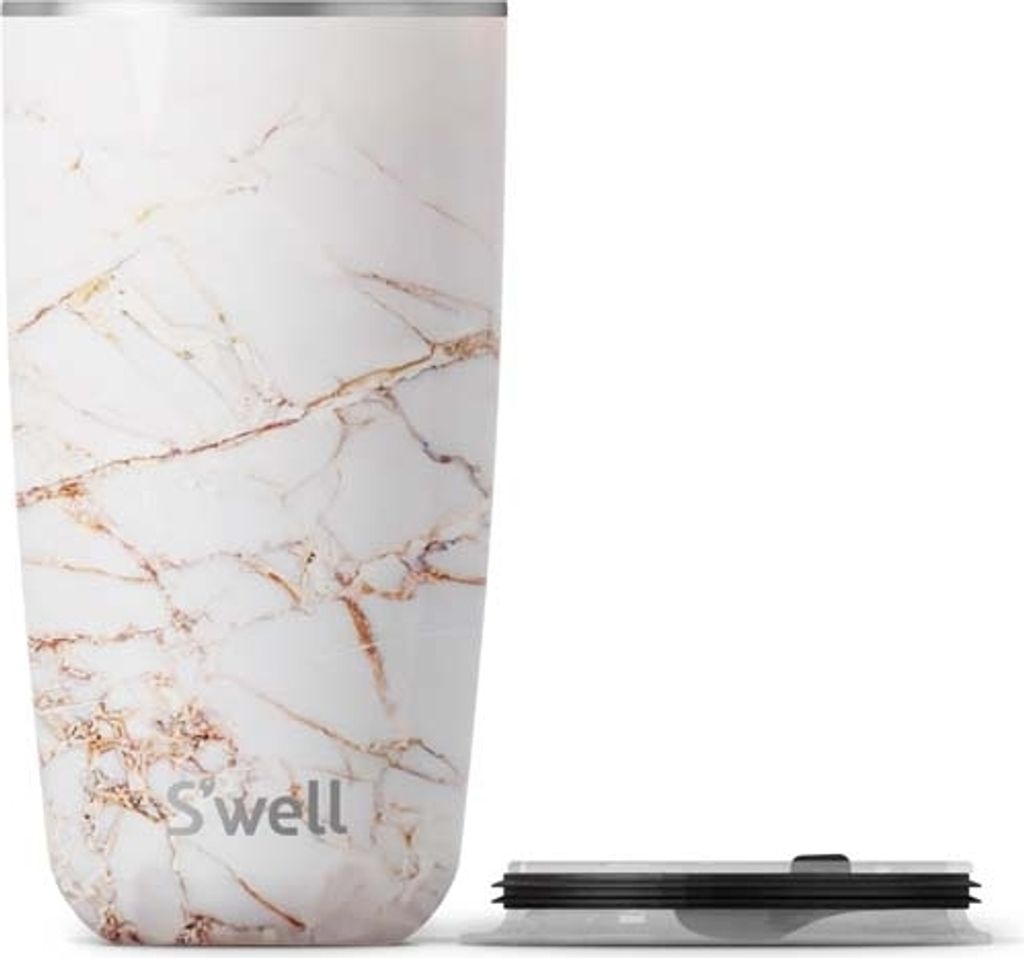 Thermosbecher - Calacatta Gold - Kaffeebecher - 530ml - Trinkbecher - Wiederverwendbar - S'Well | Calacatta Gold