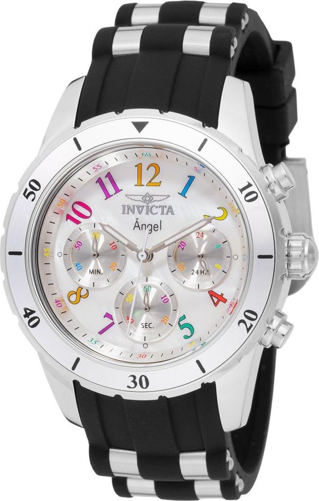 Invicta Angel 49802 Damen Uhr - Quartz Bewegung - Edelstahl mit Silbernem Zifferblatt - 40 mm