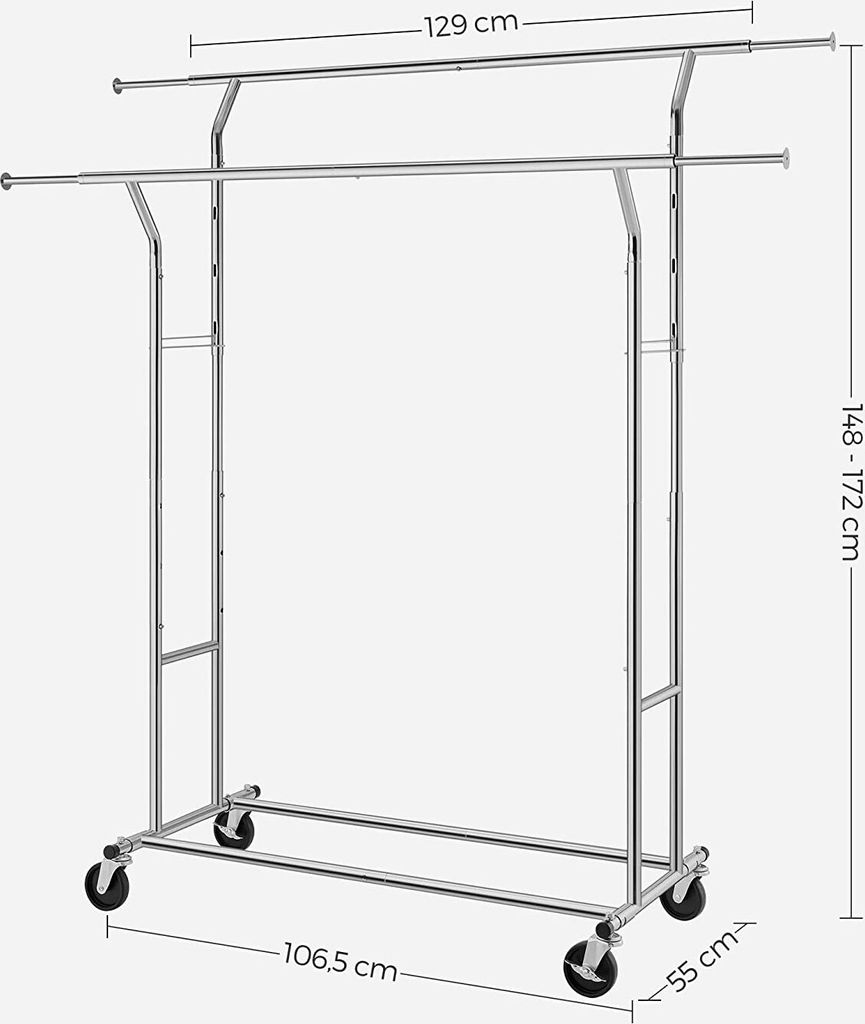SONGMICS Schwerlast Kleiderständer aus Metall, Produktbild 3