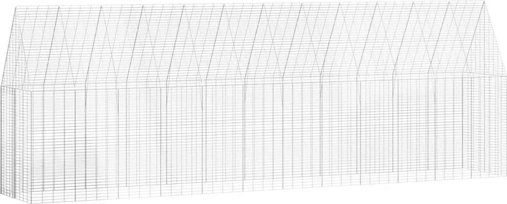 Cage à poules sécurisée 2 pcs contre les prédateurs 600x100x210 cm métal