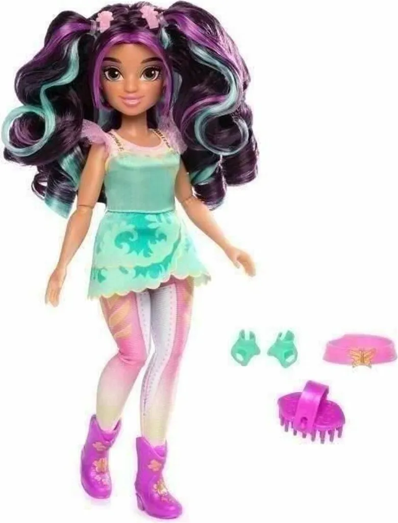 Poupon Ava Unicorn Academy Spin Master articulé et set de soins inclus