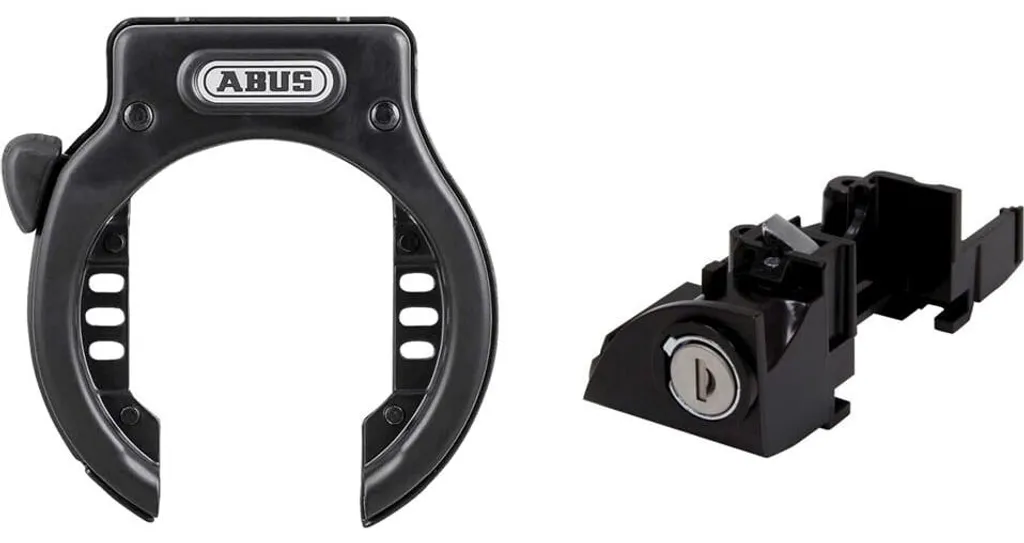 Serrure à anneau Cortina Abus 4650 R Bk OE Schwarz pour vélo de ville