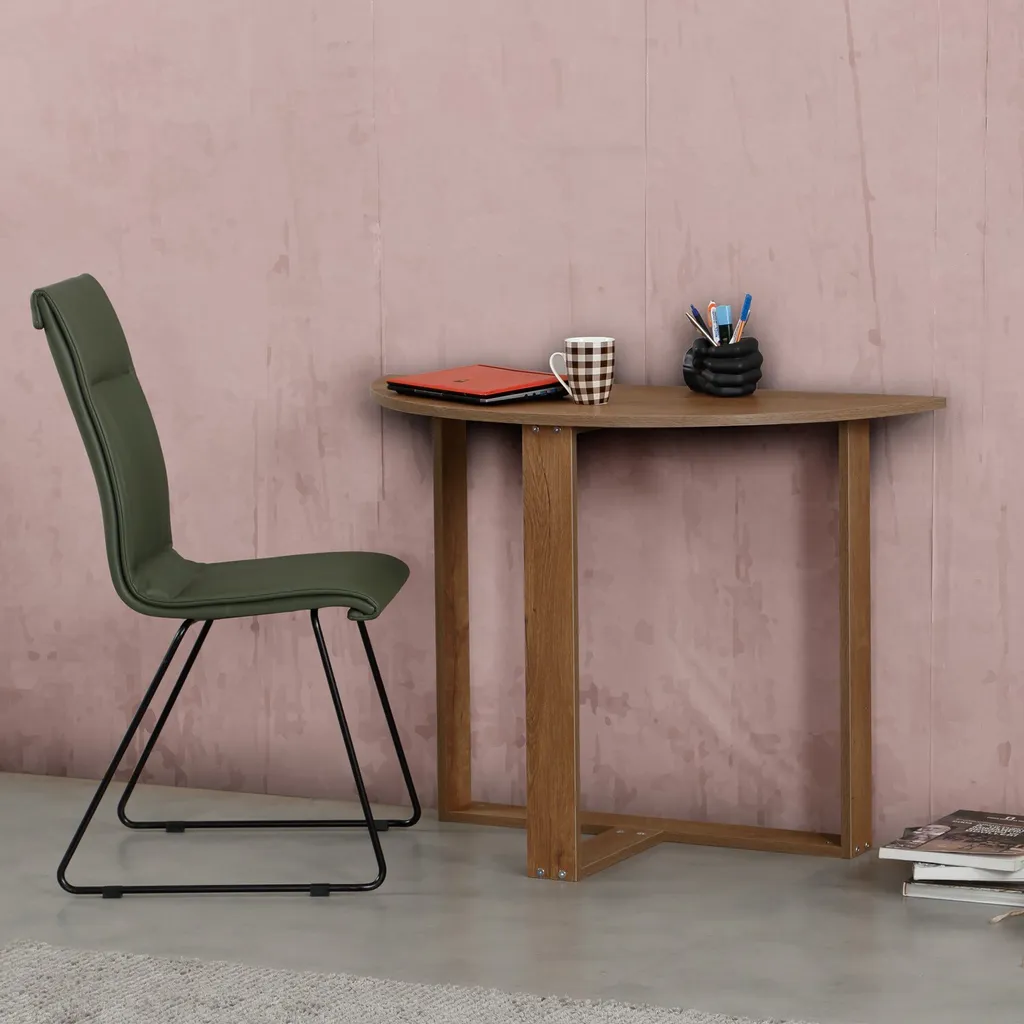 Bureau en Chêne Skye Decor Durable et Robuste Finition Naturelle - 3