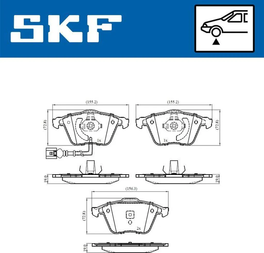 Plaquettes de Frein SKF : Stoppez les Sifflements sur A3, Leon, Golf