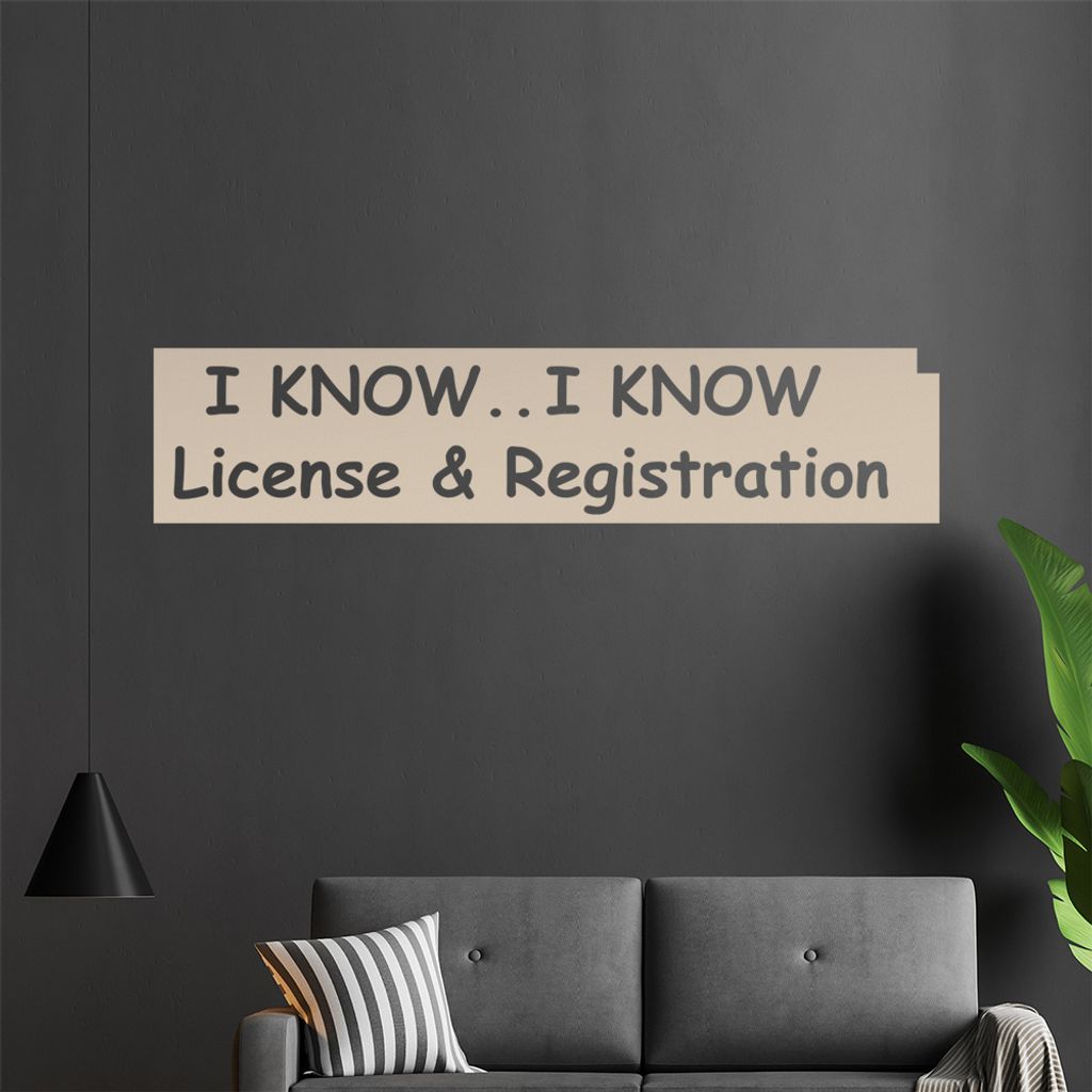 I know, Iknow ... Wandtattoo in 6 Größen - Wandaufkleber Wall Sticker - Dekoration, Küche, Wohnzimmer, Schlafzimmer, Badezimmer
