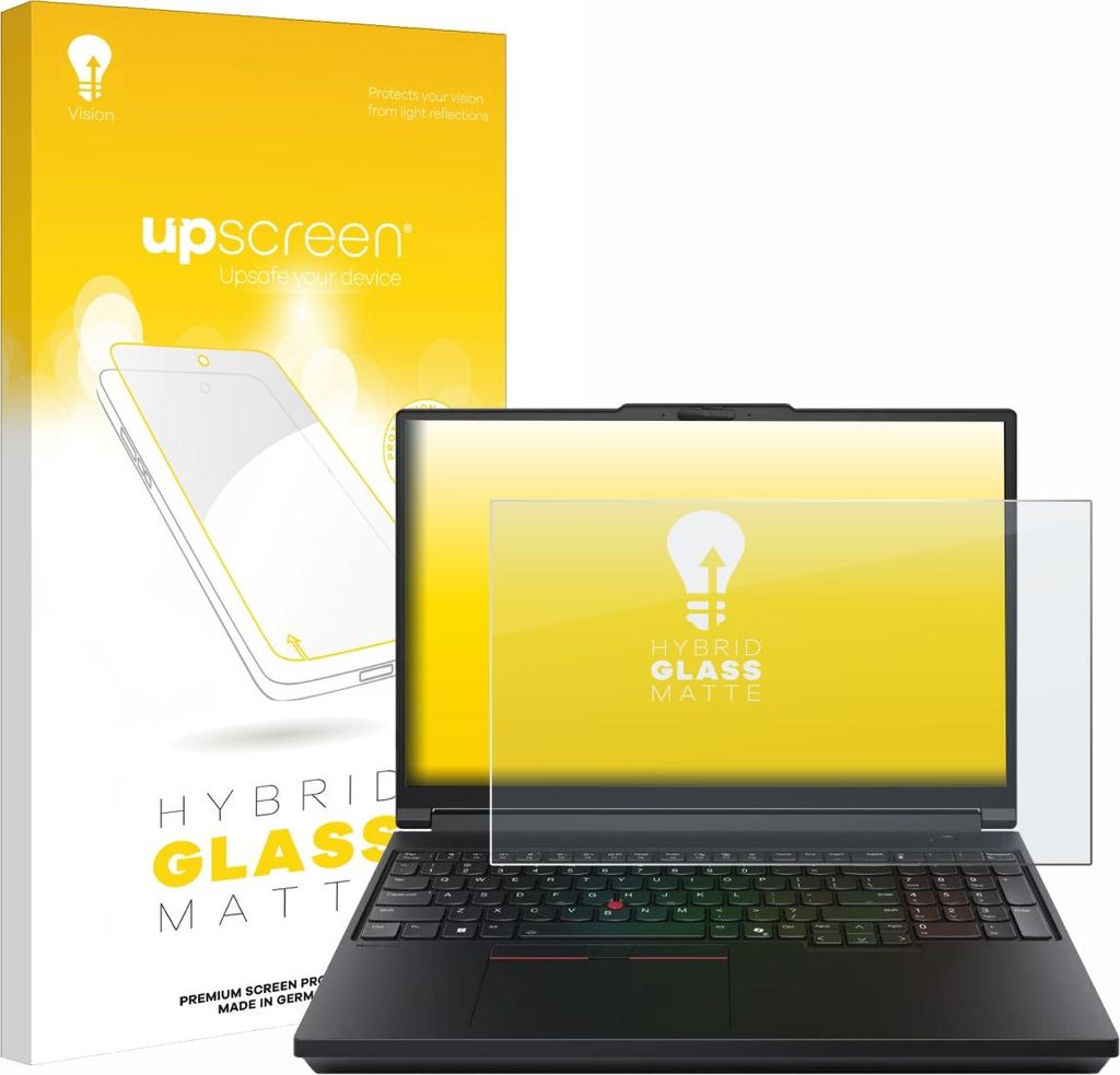 upscreen Entspiegelungs Schutzglas für Lenovo ThinkPad P16 Gen 3 Schutzfolie Panzer Folie Glas Display Schutz matt