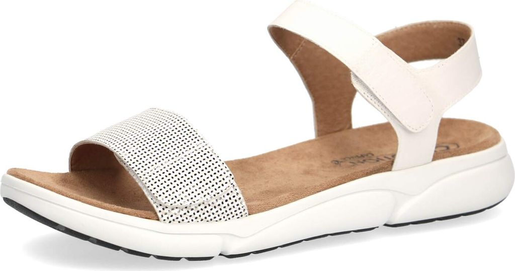 Caprice Damenschuhe Sandalen Bequem Sandalette Weiß Freizeit, Schuhgröße:42 EU