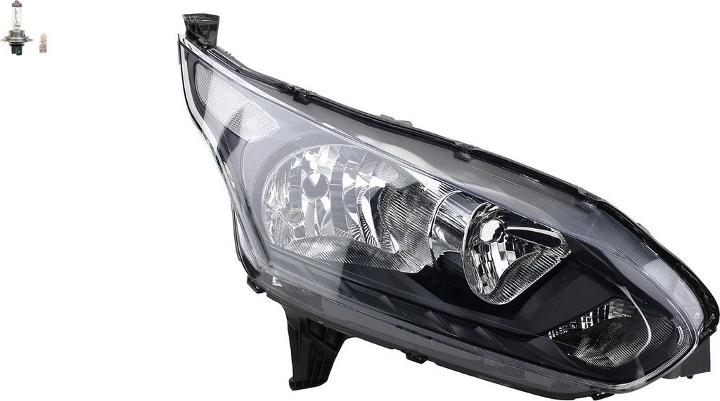 Johns, Scheinwerfer Halogen passend für Ford Transit Connect 13 13-18 RE + Leuchtmittel 1827688 1807870 1819686 DT1113W029DA DT1113W029DC