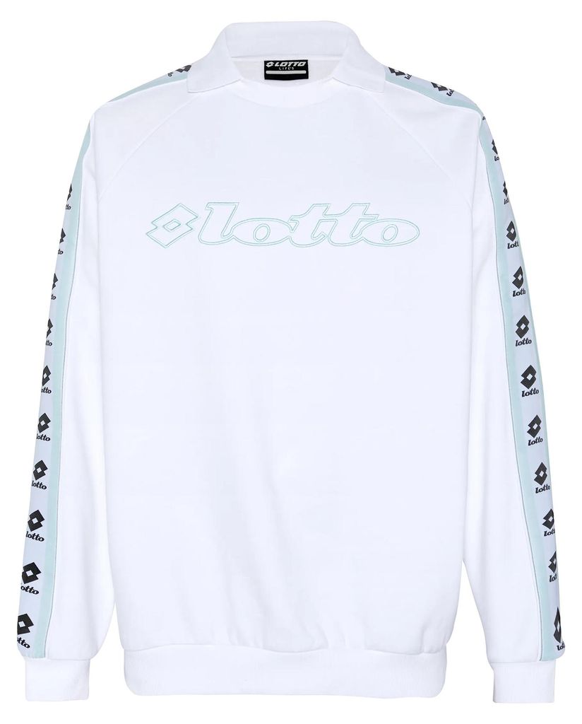 Lotto Herren Sweatshirt 1325016 Training Pullover Loose Fit Weiß , Bekleidungsgröße:S
