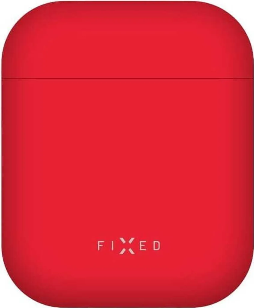 Protezione AirPods Silky fissa: Silicone ad Alta Densità Rosso Seta