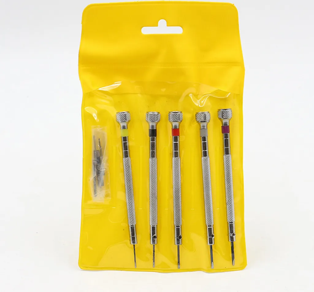 Kit Riparazione Orologi Professionale: 5 Cacciaviti Acciaio Lega