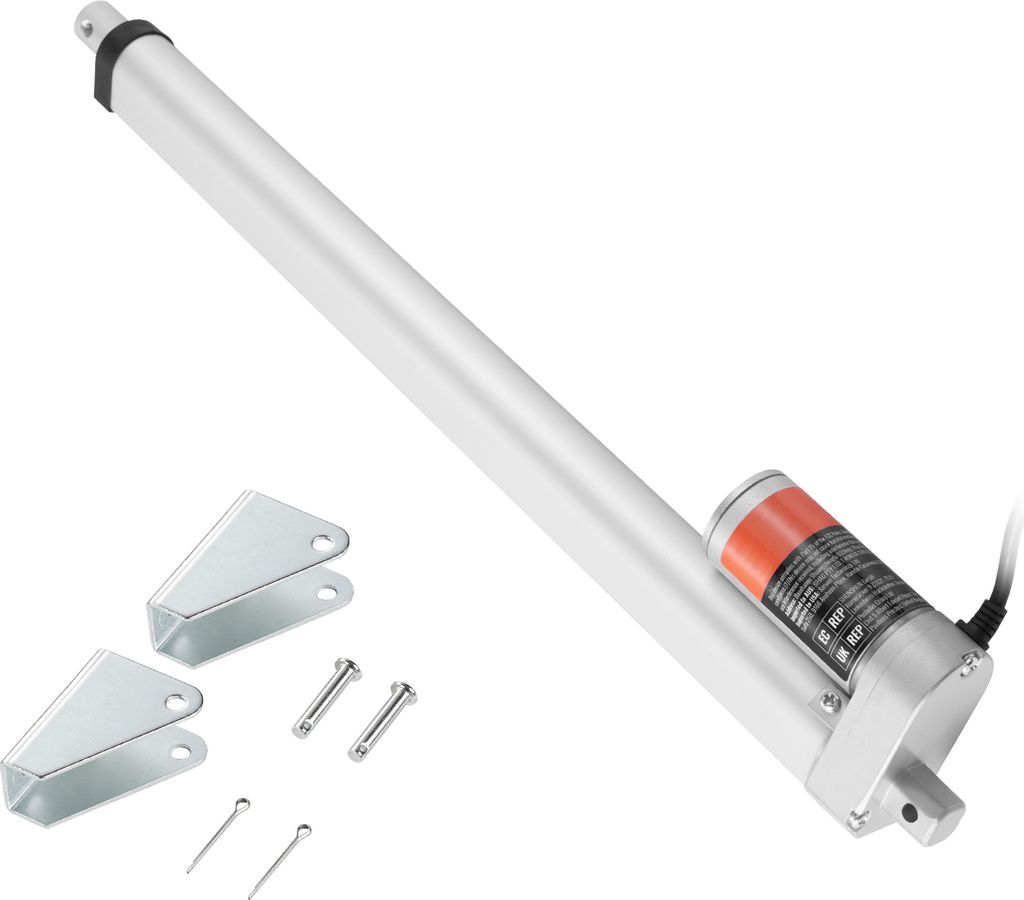 SucceBuy Linearantrieb 12 V, 16 Zoll hohe Last 330 lbs/1500 N, 0,19 Zoll/s Bewegungsantrieb, IP54-Schutz