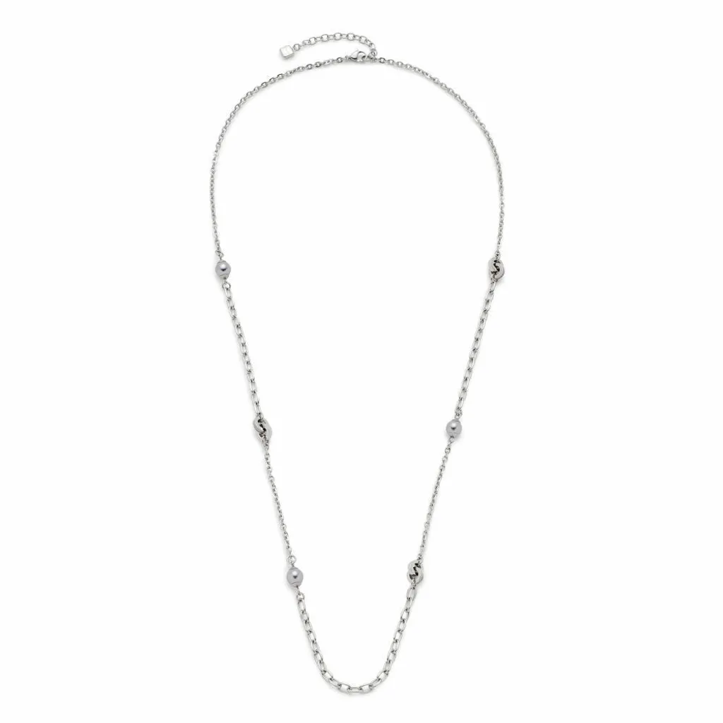 Collier hypoallergénique Leonardo Lotta 016978, acier argenté inaltérable