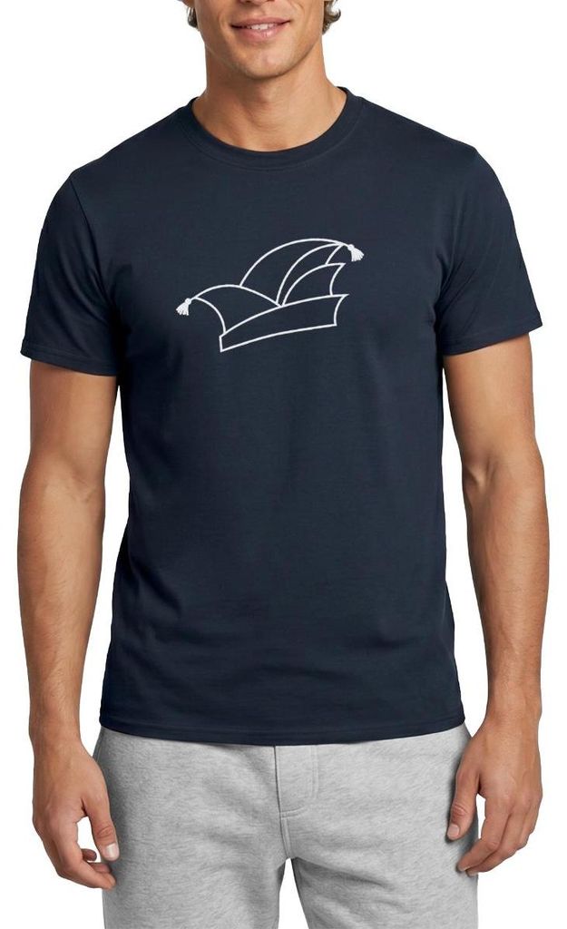 Spreadshirt Klassische Narrenkappe Für Fasching Karneval Männer T-Shirt, 3XL, Navy