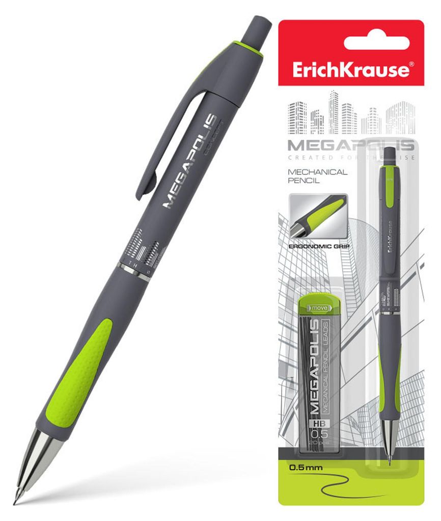 Druckbleistift HB 0,5mm mit 20 Bleistiftminen 1 Stück Produktbild 