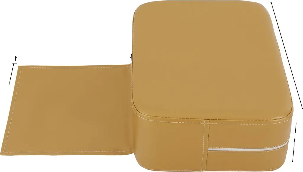 Galette de chaise Or confortable et légère - Accessoire d'assise chic