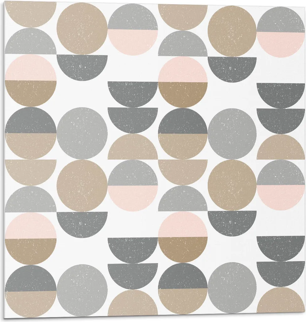 Pannelli Murali Vinile 30x30 Autoadesivi - Design Cerchi Moderni