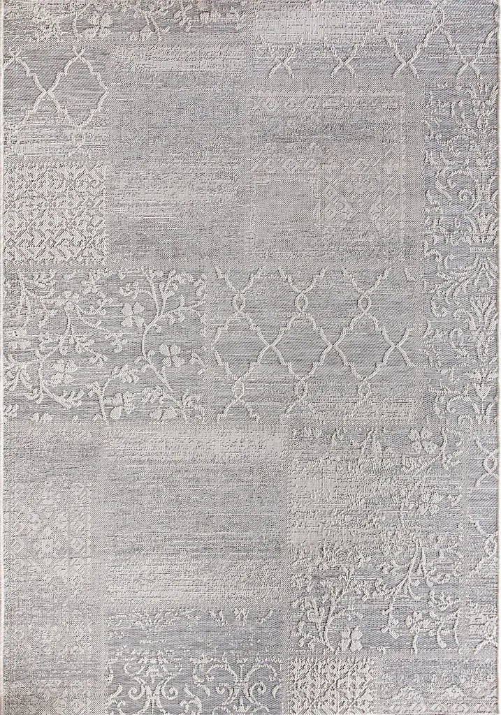 Tapis argent Syntex Jersey 4688 - Matière résistante et design moderne