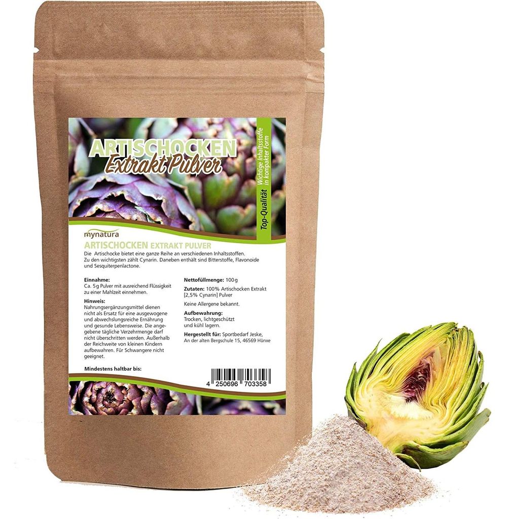 Mynatura Artischocken Extrakt Pulver - (100g) - 1 Beutel Produktbild 