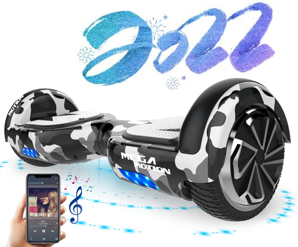 Hoverboard Hip-hop 6,5 Zoll Elektro Scooter Bluetooth LED Ladegerät Für Kinder 