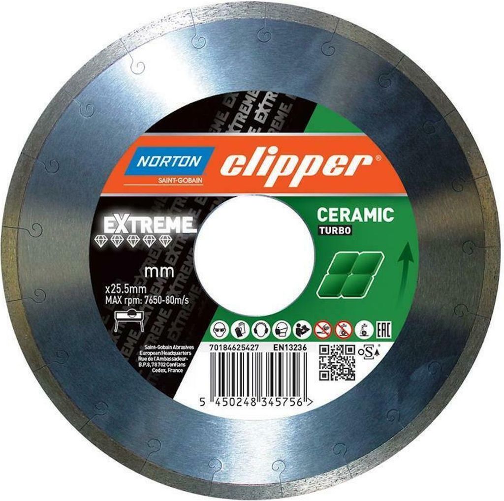 Norton Clipper Diamanttrennscheibe Extreme Ceramic Soft Ø 350 x 25,4 70184602484