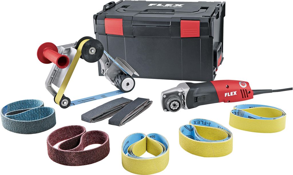 Flex BRE 14-3 125 Set, Schwingschleifer, Schwarz, Rot, 1000 Produktbild 