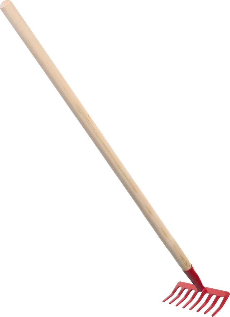 TEDDIES Rote Harke mit Stiel 80cm Produktbild 