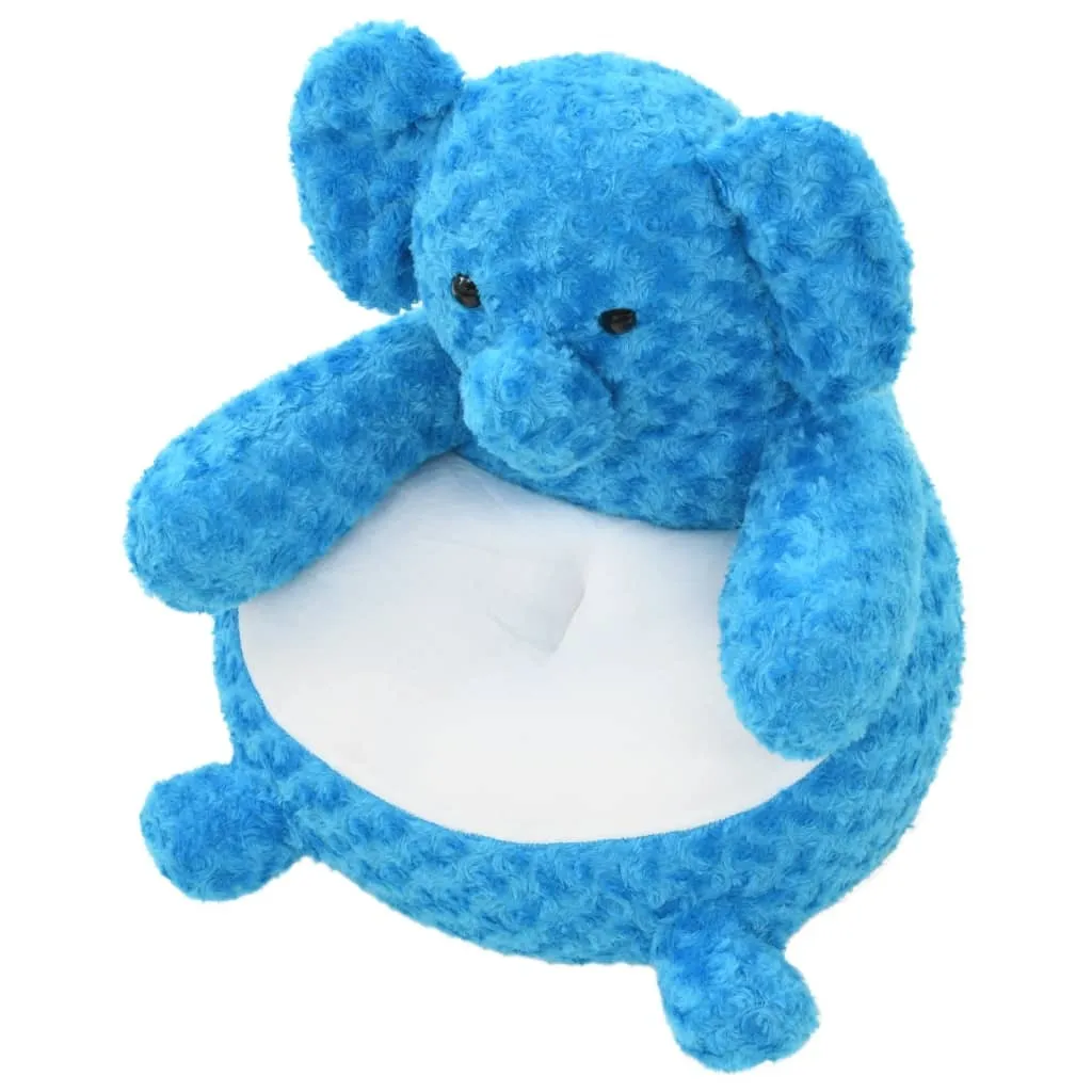 Éléphant en Peluche Bleu vidaXL - Idéal pour Décoration et Sommeil