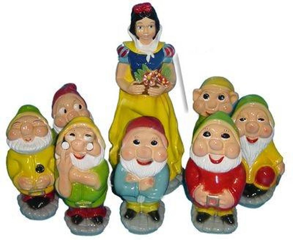 Design Schneewittchen Zwerg Figur Garten Statue Skulptur Figuren Skulpturen Neu