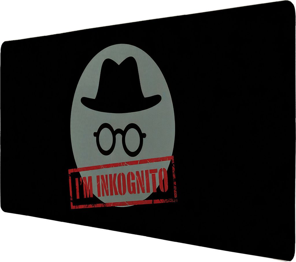 I'm Inkognito Schreibtischunterlage 69x31cm XXL Mauspad mit Produktbild 