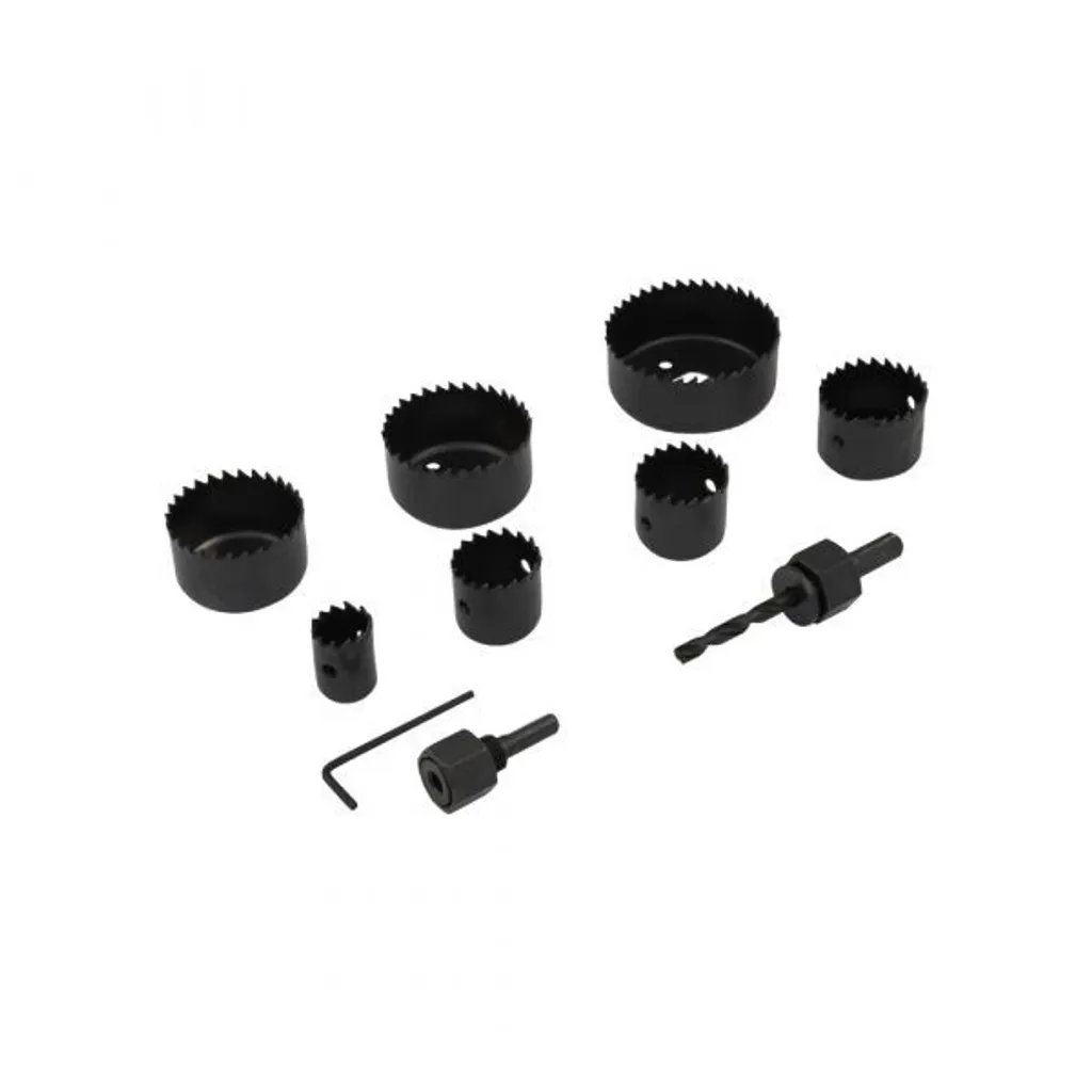 Coffret scie cloche 11 forets multi-diamètres pour plaques de plâtre