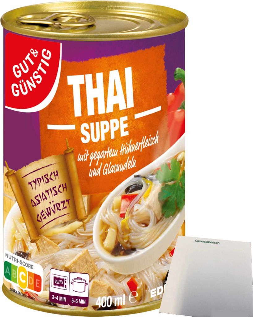 Gut & Günstig Thaisuppe mit feinem Hühnerfleisch und Produktbild 