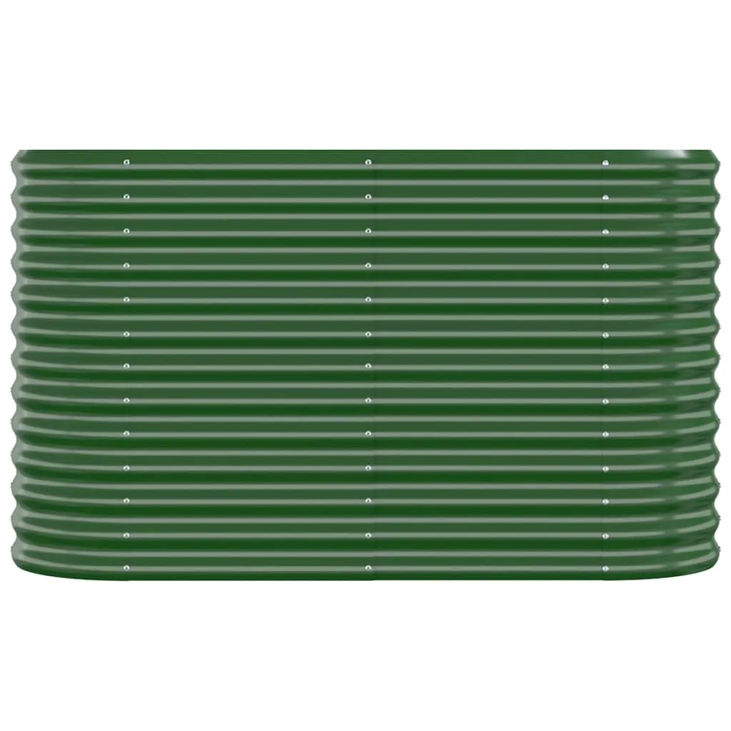 Potager de balcon surélevé en métal vert 114 cm idéal terrasse - 4