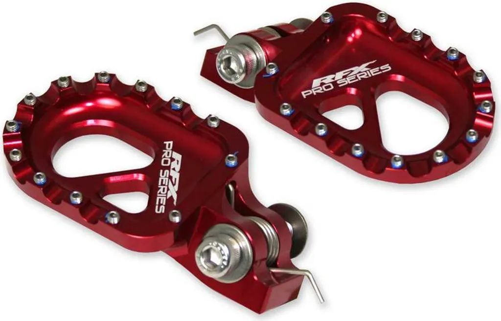 Repose-pieds RFX Pro Series Trials en Aluminium CNC Noir Haute Qualité