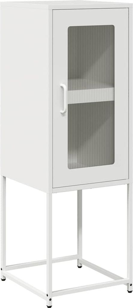 Sideboard Weiß 36x39x107 cm Kaltgewalzter Stahl