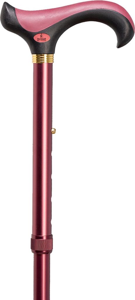 Gastrock Super-Soft-Derby Gehstock aus Aluminium - Bordeauxrot