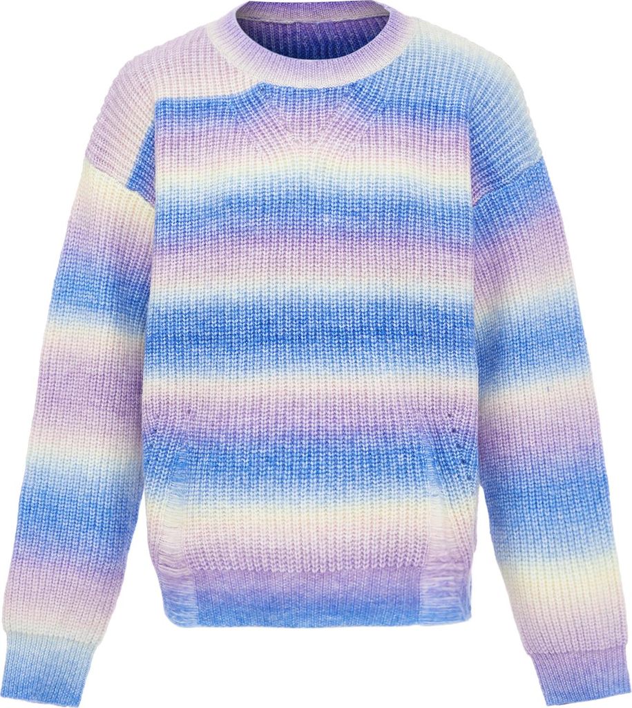 SIDONA damen pullover - blau mehrfarbig, XS/S