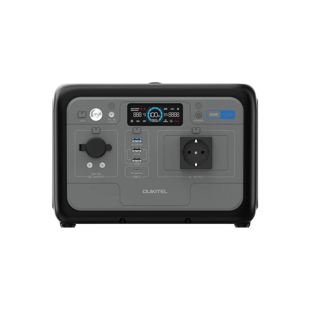 OUKITEL P800 Powerstation 512Wh LiFePO4, 800W AC 1600W Produktbild 