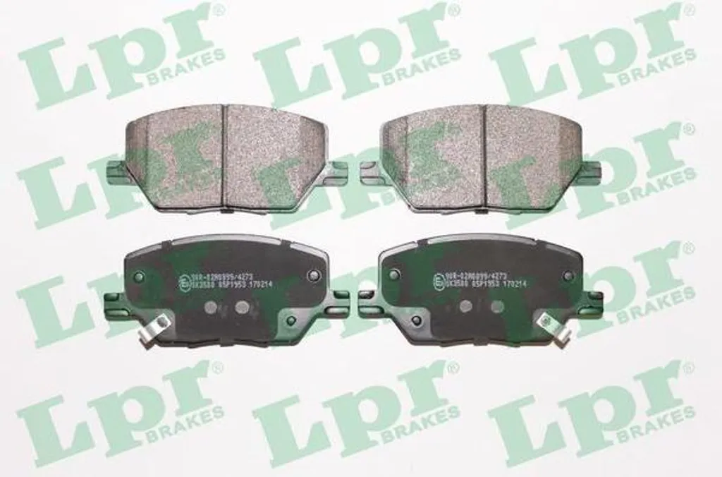 Plaquettes de Frein Haute Qualité LPR 05P1953 Compatible Jeep et Fiat