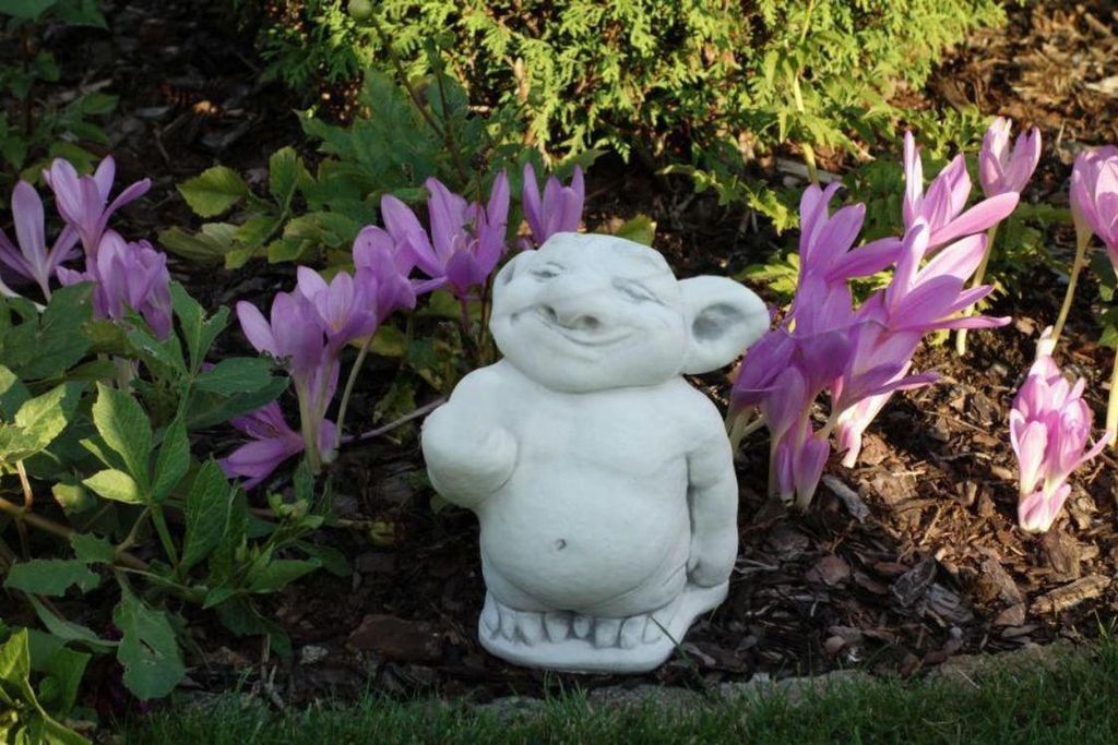 Figur Statue Garten Dekoration Deko Stinkefinger Mittelfinger Statuen S101005