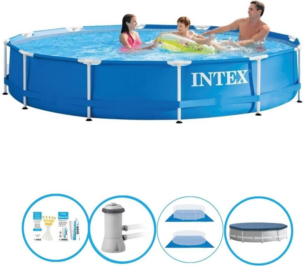 Intex Pool Metal Frame - Inklusive Zubehör - 366x76 cm