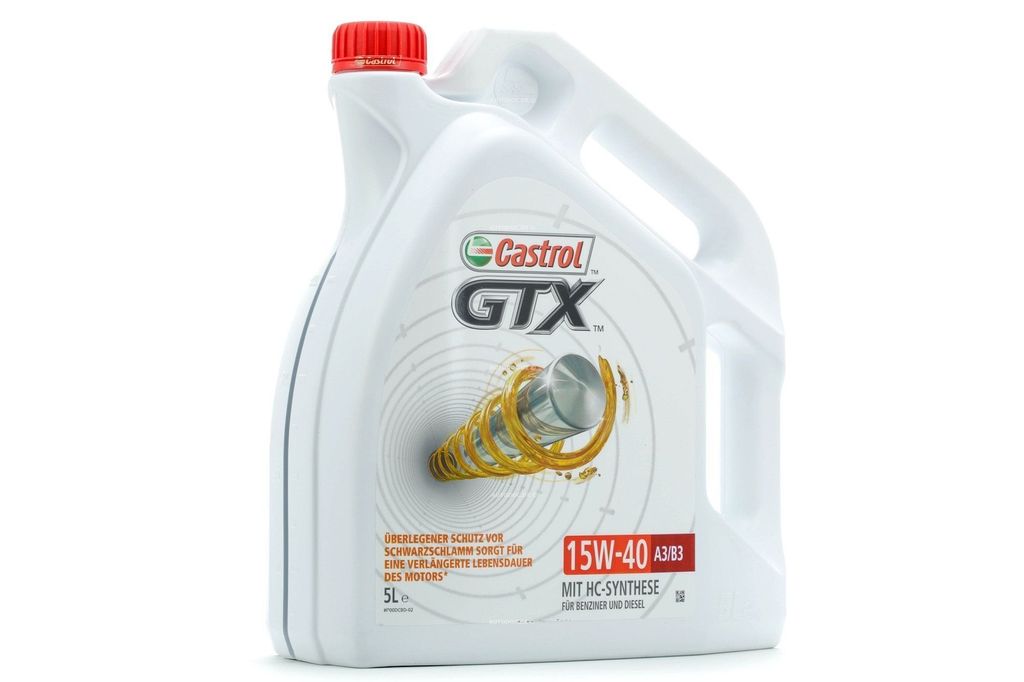 5 Liter CASTROL 15W-40 GTX A3/B3 MB 229.1, VW 501 01, Fiat Produktbild 