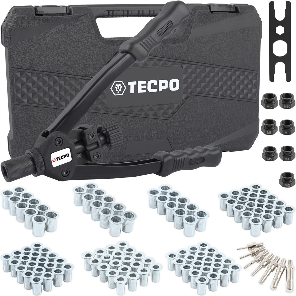 TECPO Nietmutternzange Set, 110-teilig Profi Satz Produktbild 